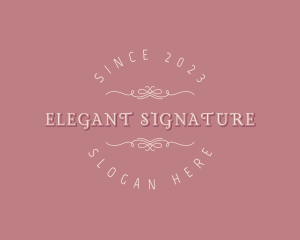 Elegant Feminine Boutique logo design