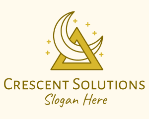 Crescent Moon Triangle  logo