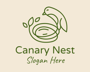 Sparrow Bird Nest  logo design