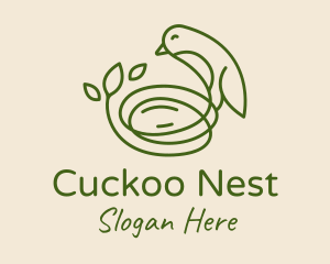 Sparrow Bird Nest  logo design