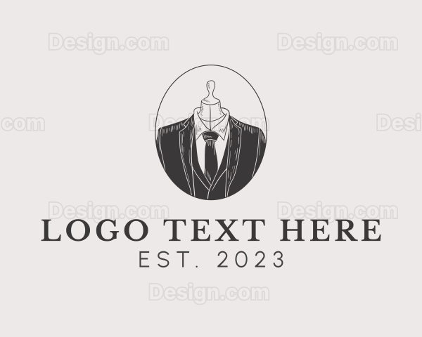 Men Suit Tailor Logo