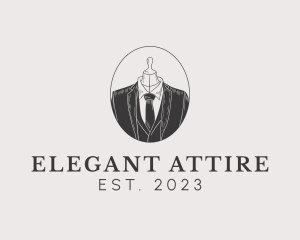 Men Suit Tailor Clothing logo design