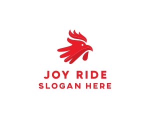 Red Rooster Hand logo design