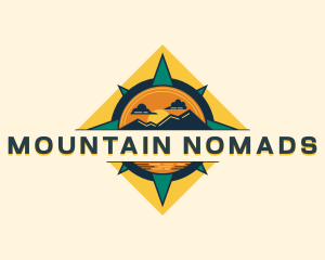 Mountain Sunset Navigation logo design