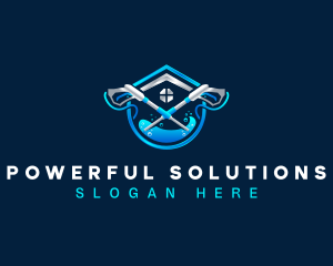 Pressure Washer Sanitation logo design