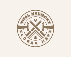 Carpentry Repair Maintenance logo design