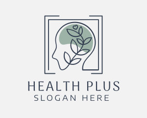Leaf Plant Mental Health logo design