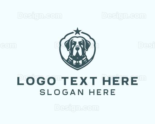 Pet Dog Grooming Logo