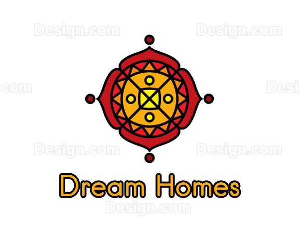 Hindu Spa Flower Logo