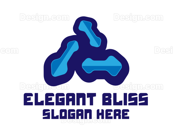 Blue Microbiology Laboratory Logo