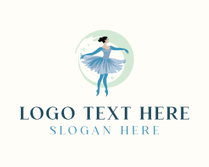 Ballerina Ballet Performer logo