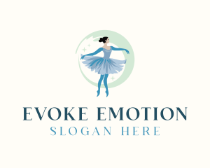 Ballerina Ballet Performer logo design