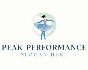 Ballerina Ballet Performer logo design