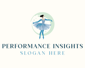 Ballerina Ballet Performer logo