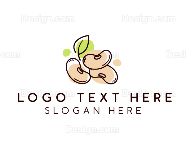 Soy Bean Food Seed Logo