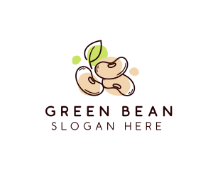 Soy Bean Food Seed logo design