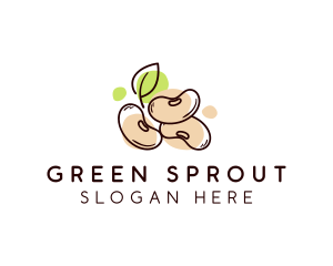 Soy Bean Food Seed logo design