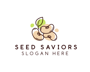 Soy Bean Food Seed logo design