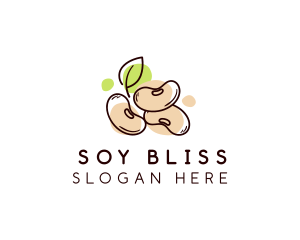 Soy Bean Food Seed logo design