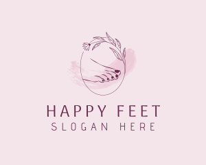 Pedicure Nail Floral logo