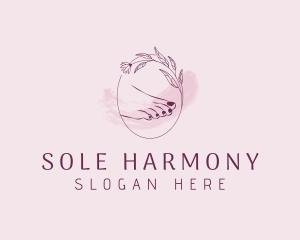 Pedicure Nail Floral logo