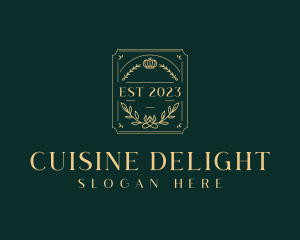 Elegant Culinary Restaurant logo design