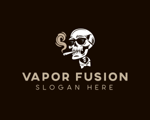 Skull Smoke Sunglasses logo design