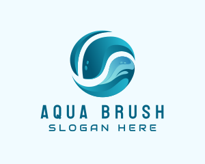 Ocean Wave Sphere logo design