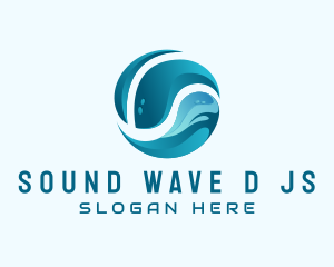 Ocean Wave Sphere logo design