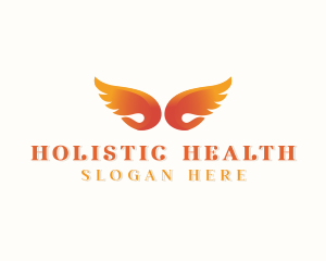 Angel Wings Holistic logo design