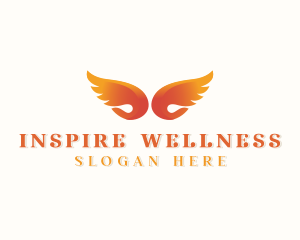 Angel Wings Holistic logo design