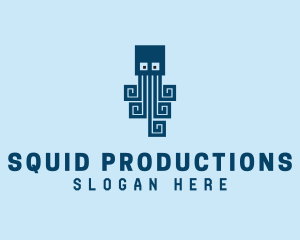 Game Squid Animal logo