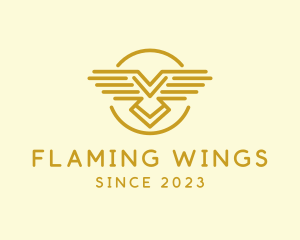 Bird Wing Line logo design