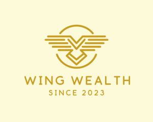 Bird Wing Line logo design