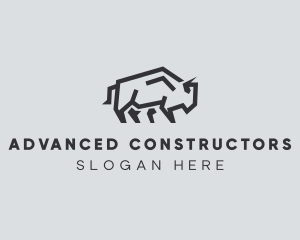 Wild Bison Animal logo design