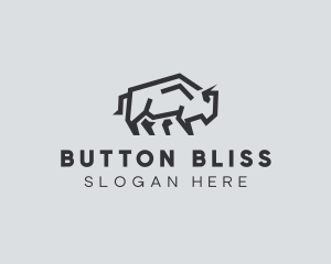 Wild Bison Animal logo design