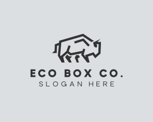 Wild Bison Animal logo design