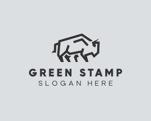 Wild Bison Animal logo design