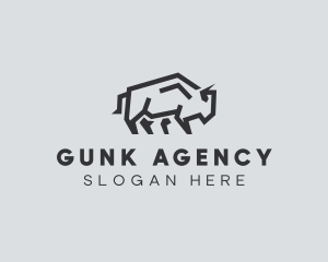 Wild Bison Animal logo design