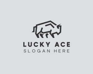 Wild Bison Animal logo design