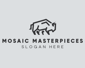 Wild Bison Animal logo design