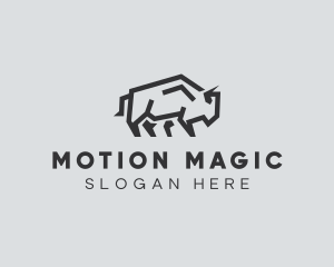 Wild Bison Animal logo design