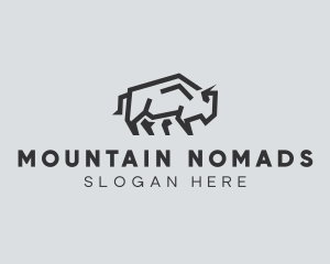 Wild Bison Animal logo design