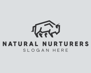 Wild Bison Animal logo design