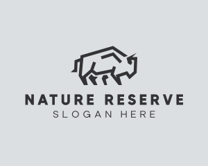 Wild Bison Animal logo design