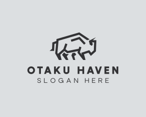 Wild Bison Animal logo design