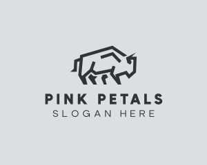 Wild Bison Animal logo design