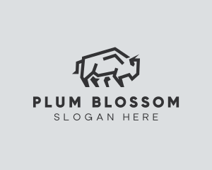 Wild Bison Animal logo design