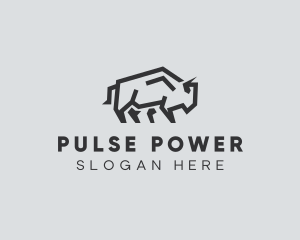 Wild Bison Animal logo design