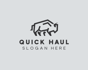 Wild Bison Animal logo design